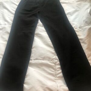 Vuori Black Joggers with Cream Drawstring